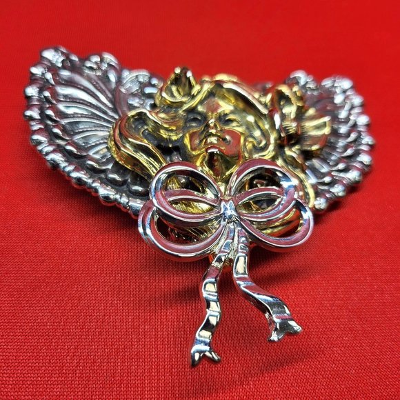 Jane Angel Pin Brooch Signed - Picture 5 of 12